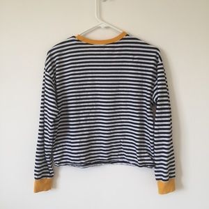 Striped Shirt with Yellow Cuffs (H&M)